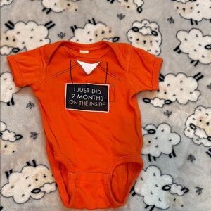 Inmate baby Orange onesie